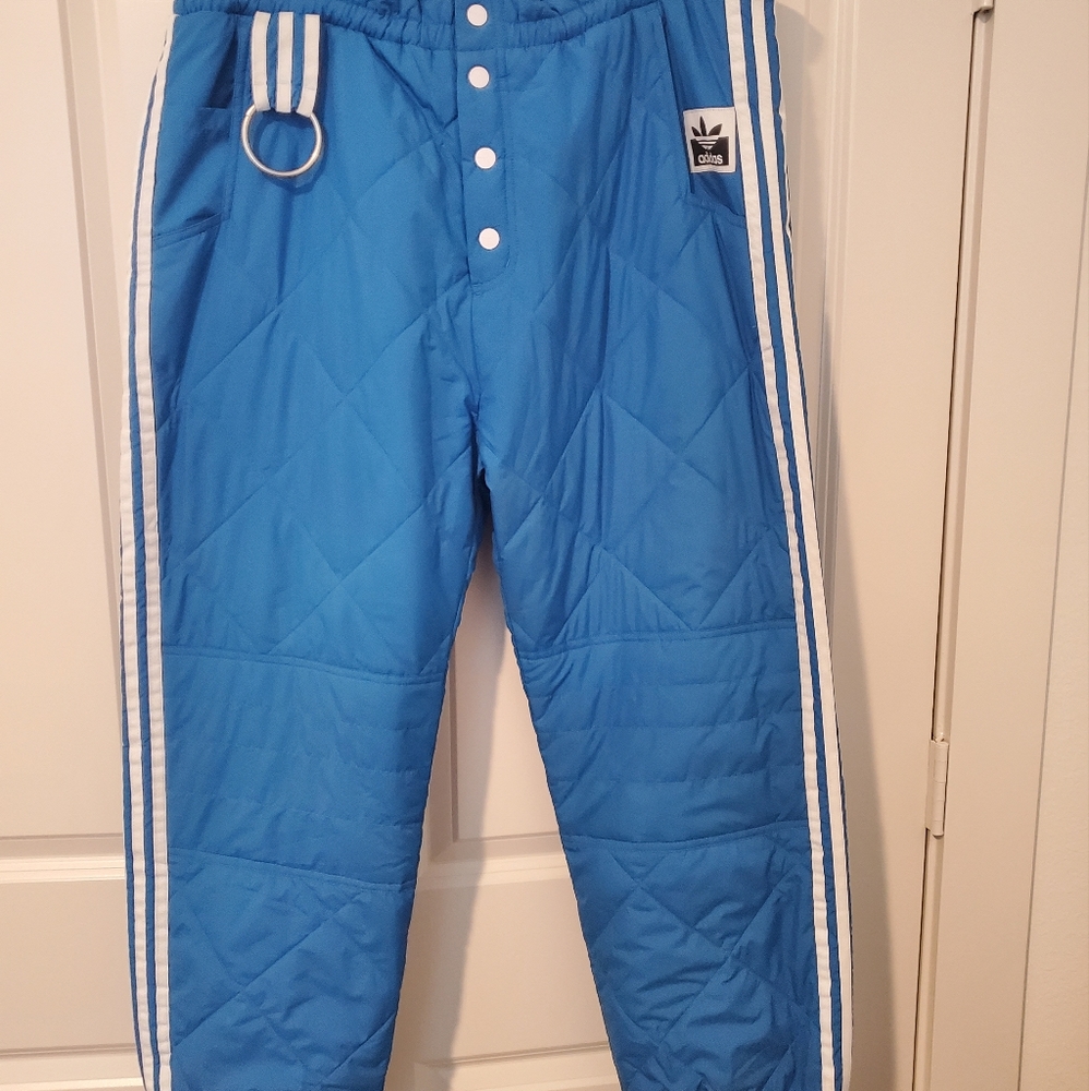NWT ADIDAS Originals x OLIVIA OBLANC X Kendall Jenner Blue White Quilted 3-Strip